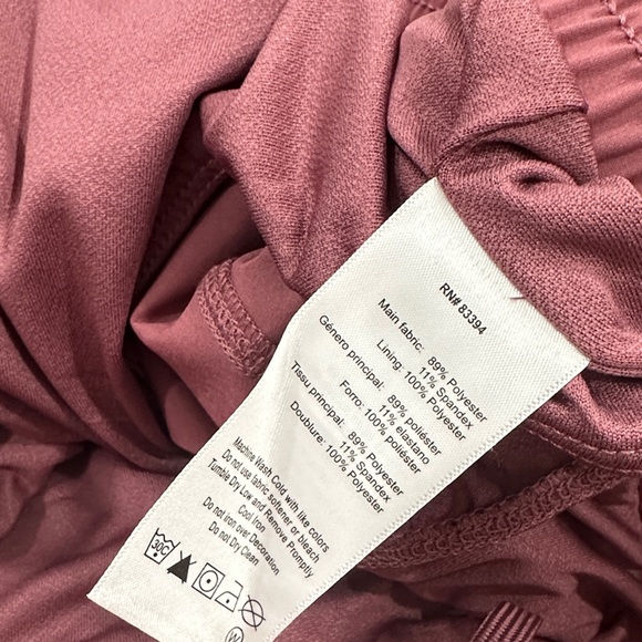 ASICS Women's Deep Red Athletic Shorts - Picture 4 of 5